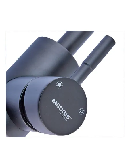 Змішувач для кухні Mixxus SOK 011 Black Reflector з гнучким виливом