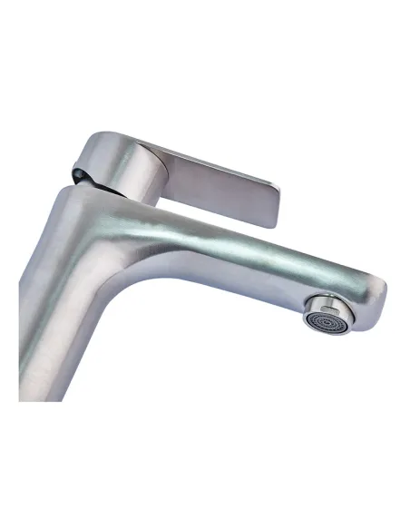 Змішувач для умивальника Mixxus WEL 001 нержавіюча сталь, одноважільний