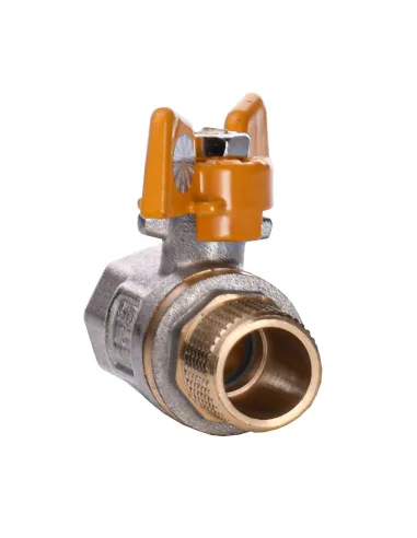 Кран кульовий прямий Quality Professional QP152 НВ 1/2 дюйма жовтий