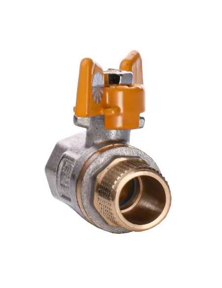 Кран шаровой прямой Quality Professional QP152 НВ 1/2 дюйма желтый