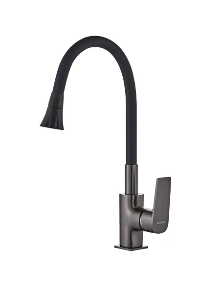 Смеситель для кухни Globus Lux Bonn GLB-0203SA-GP-B01, с гибким изливом