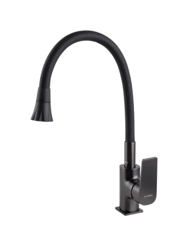 Смеситель для кухни Globus Lux Bonn GLB-0203SA-GP-B01, с гибким изливом