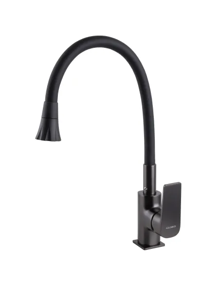 Смеситель для кухни Globus Lux Bonn GLB-0203SA-GP-B01, с гибким изливом