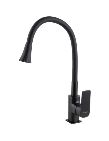 Смеситель для кухни Globus Lux Bonn GLB-0203SA-BB-B01, с гибким изливом