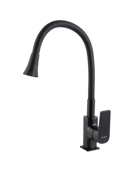 Смеситель для кухни Globus Lux Bonn GLB-0203SA-BB-B01, с гибким изливом