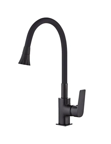 Смеситель для кухни Globus Lux Bonn GLB-0203SA-BB-B01, с гибким изливом