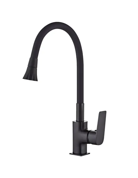 Смеситель для кухни Globus Lux Bonn GLB-0203SA-BB-B01, с гибким изливом