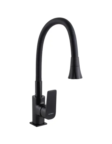 Змішувач для кухні Globus Lux BONN GLB-0203SA-BB-B01, з гнучким виливом