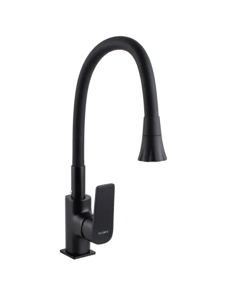 Смеситель для кухни Globus Lux Bonn GLB-0203SA-BB-B01, с гибким изливом