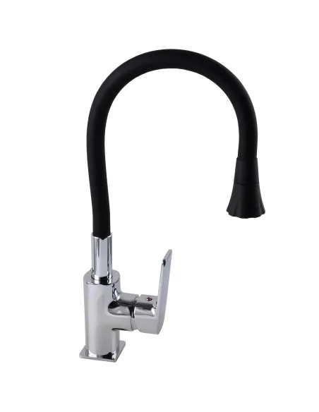 Смеситель для кухни Globus Lux Bonn GLB-0203SA-B01, с гибким изливом