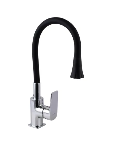 Смеситель для кухни Globus Lux Bonn GLB-0203SA-B01, с гибким изливом