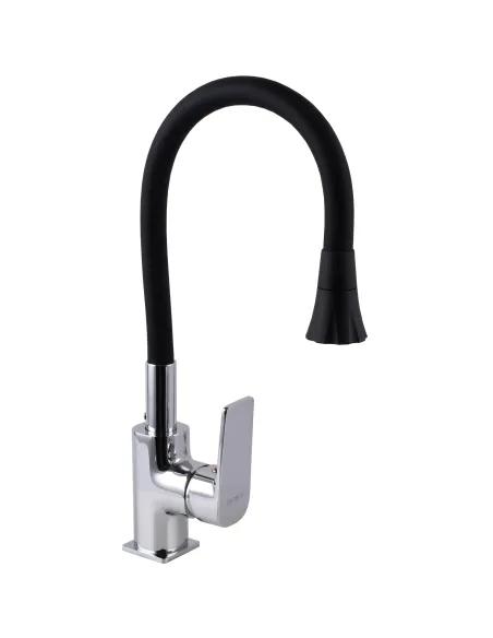 Смеситель для кухни Globus Lux Bonn GLB-0203SA-B01, с гибким изливом