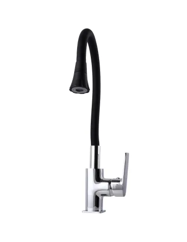 Смеситель для кухни Globus Lux Bonn GLB-0203SA-B01, с гибким изливом