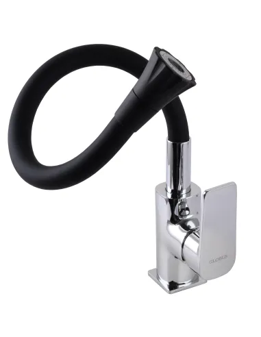 Смеситель для кухни Globus Lux Bonn GLB-0203SA-B01, с гибким изливом