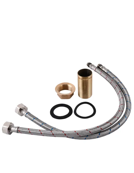 Змішувач для кухні Globus Lux BONN GLB-0203SA-B01, з гнучким виливом