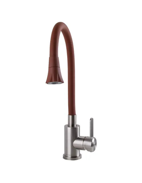 Смеситель для кухни Globus Lux Wien SBT2-203SA-R10, с гибким изливом