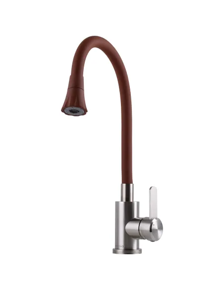 Смеситель для кухни Globus Lux Wien SBT2-203SA-R10, с гибким изливом