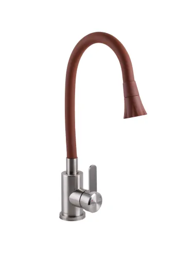 Смеситель для кухни Globus Lux Wien SBT2-203SA-R10, с гибким изливом