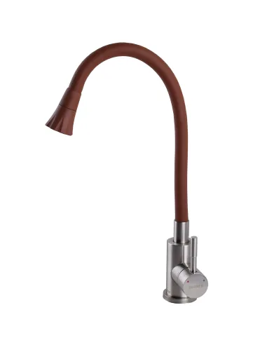 Смеситель для кухни Globus Lux Wien SBT1-203SA-R10, с гибким изливом