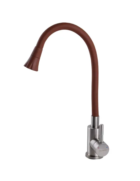 Смеситель для кухни Globus Lux Wien SBT1-203SA-R10, с гибким изливом