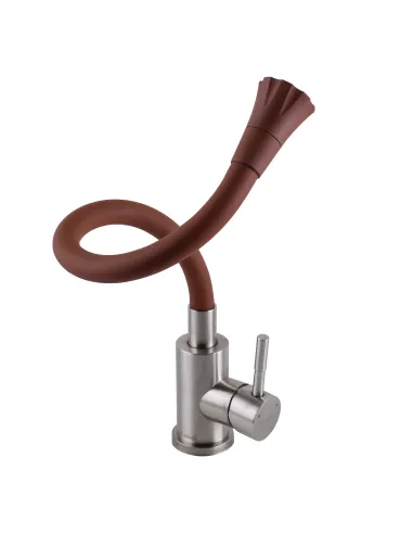 Смеситель для кухни Globus Lux Wien SBT1-203SA-R10, с гибким изливом