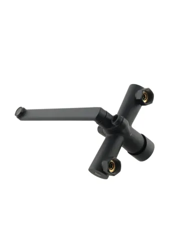 Змішувач для ванни Venta VN315DB із душовим набором, чорний.