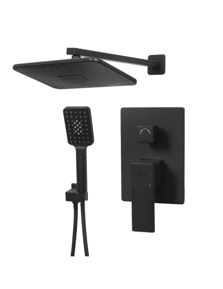 Душевая система Venta BR625SB, скрытого монтажа, черный