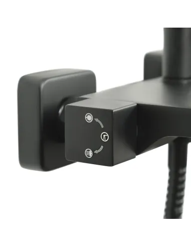 Душова система Venta BR615KB, з виливом, чорний