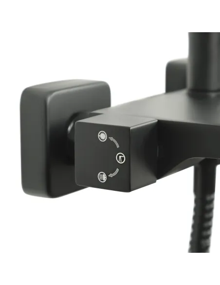 Душова система Venta BR615KB, з виливом, чорний