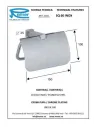 Тримач для туалетного паперу Remer SQ60 Inox (хром) - 1