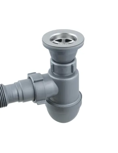 Сифон для умивальника SantehPlast 8LN 02.0 з гнучкою гофрою, 1.5 дюйма