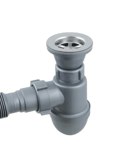 Сифон для умывальника SantehPlast 8LN 02.0 с гибкой гофрой, 1.5 дюйма