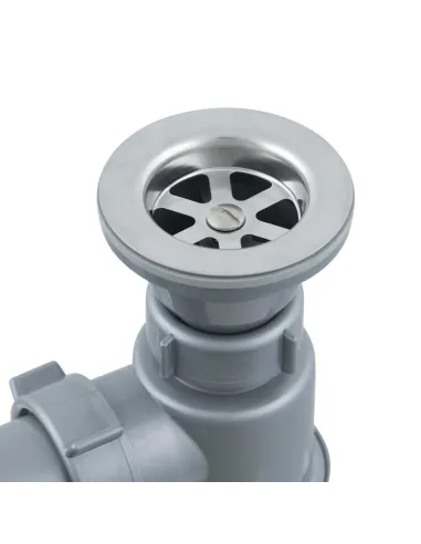 Сифон для умивальника SantehPlast 8LN 02.0 з гнучкою гофрою, 1.5 дюйма