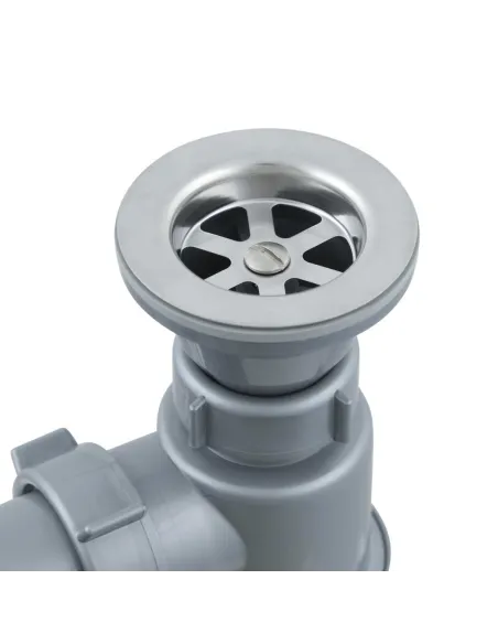 Сифон для умивальника SantehPlast 8LN 02.0 з гнучкою гофрою, 1.5 дюйма