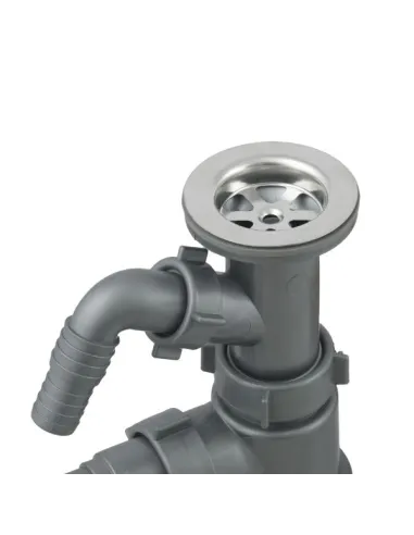 Сифон для умивальника SantehPlast 1 1/2 8LN 03.01 з відведенням під пральну машину