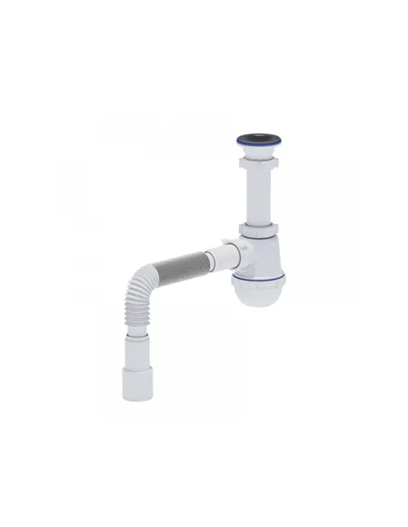 Сифон для мойки Ani Plast А 01 15 с гибкой гофрой, 1.5 дюйма