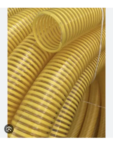 Гофра вакуумна EVCI Plastik 10 бар, 4 дюйми, 25 метрів, жовта