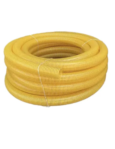 Гофра вакуумна EVCI Plastik 10 бар, 4 дюйми, 25 метрів, жовта