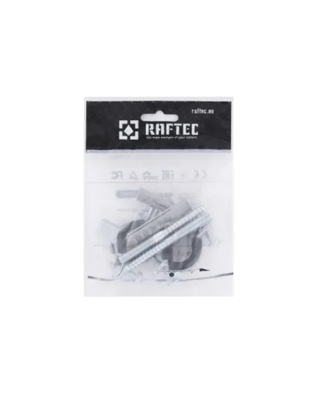 Хомут для труби Raftec 0.5 дюйма RHO-2023 в зборі з гайкою та шурупом