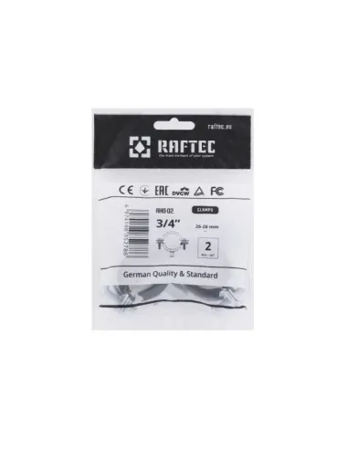 Хомут для трубы Raftec 0.75 дюйма RHO-2628 в сборе с гайкой и шурупом