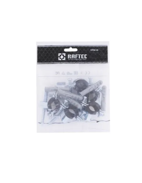 Хомут для труби Raftec 3/8 дюйма RHO-1519 в зборі з гайкою та шурупом