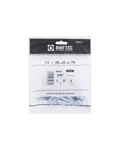 Хомут для трубы Raftec 3/8 дюйма RHO-1519 в сборе с гайкой и шурупом