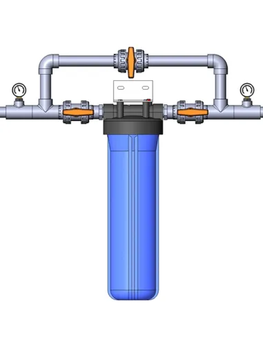 Магістральний фільтр Ecosoft Titan 4,5×20 дюймів 8 бар BB20, 1 дюйм