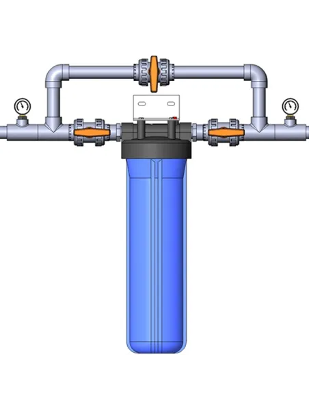 Магістральний фільтр Ecosoft Titan 4,5×20 дюймів 8 бар BB20, 1 дюйм