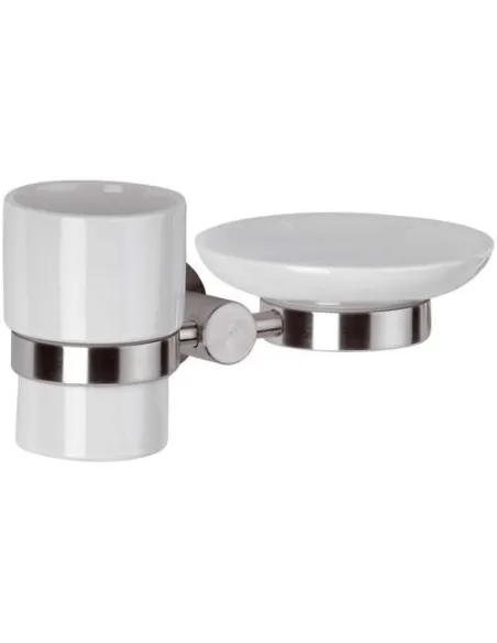 Мыльница со Стакан для ванной комнатыом Remer Minimal MI 17 Inox - 1 Мыльница со Стакан для ванной комнатыом Remer Minimal MI 17 Inox - 1