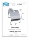 Тримач для туалетного паперу Remer Minimal MI 60 Inox (з кришкою) - 1