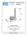 Тримач для туалетного паперу Remer Minimal MI 62 Inox (вертикальний) - 1