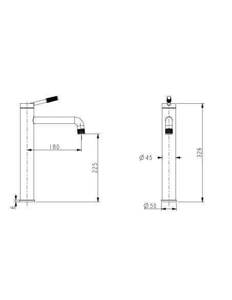Смеситель для умывальника Venta BI102HG нержавеющая сталь, однорычажный, графит