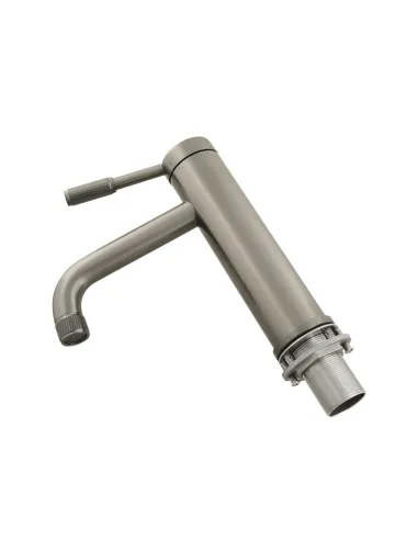 Смеситель для умывальника Venta BI102MG нержавеющая сталь, однорычажный, графит