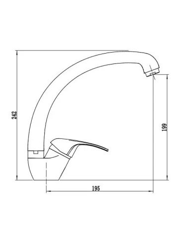 Смеситель для кухни Venta VX446YC